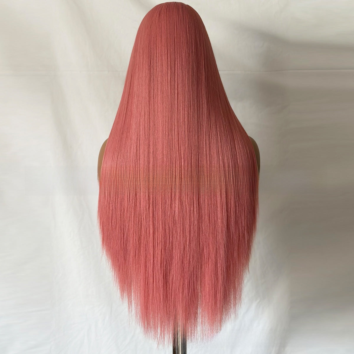 Lace Front Pink Long Straight Wig