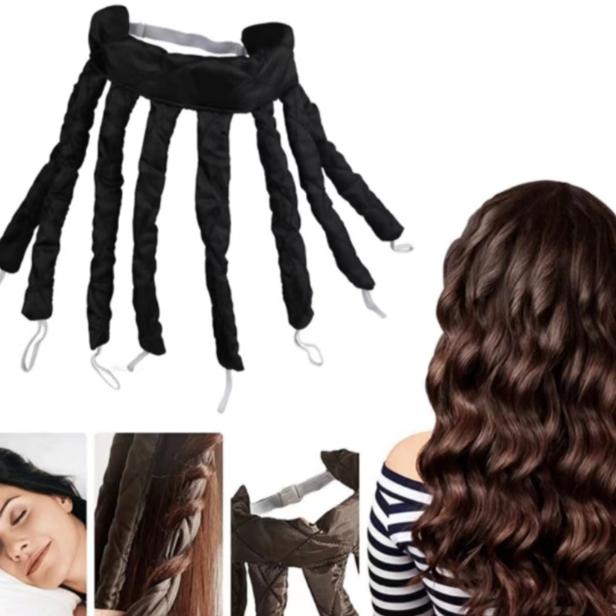 Heatless Hair Curler Octopus Wand