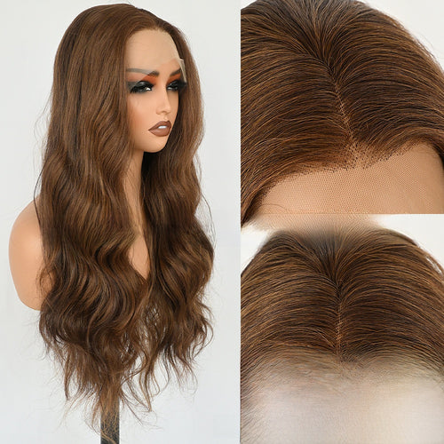 Lace Front Synthetic Wig Long Curly Hair