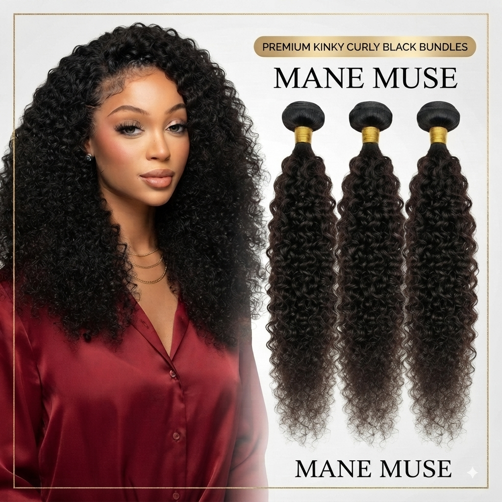 Kinky Curly Human Hair Lace Front Wig